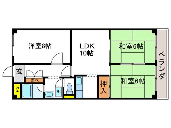 第２コ－ポ藤岡の物件間取画像